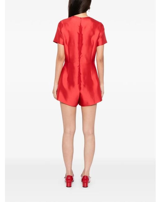Macgraw Red Joan Playsuit