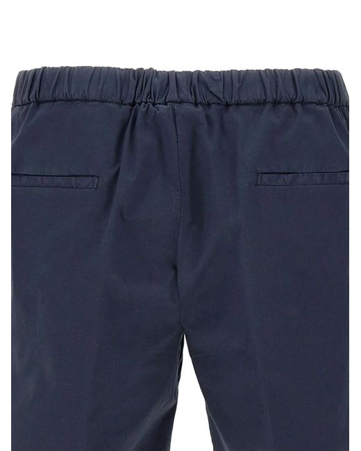 Devore Geplooide Shorts in het Blue voor heren