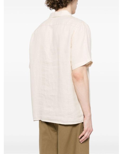 Chemise en lin à coutures contrastantes PS by Paul Smith pour homme en coloris White