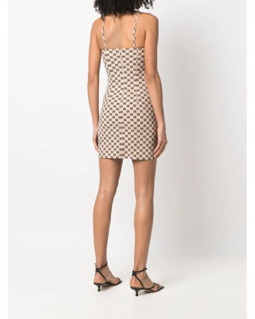 M I S B H V Multicolor Monogram-Print Minidress