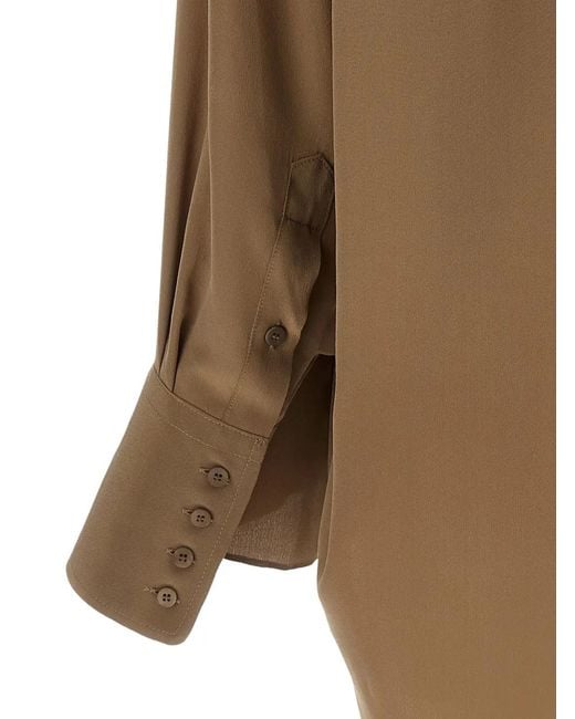 DARKPARK Natural Georgia Detachable-Scarf Shirt