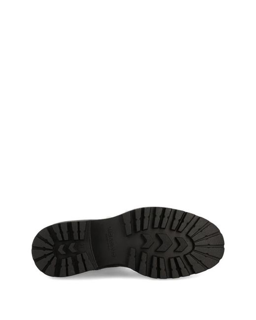 Vagabond Black Elastic-Panel Leather Boots