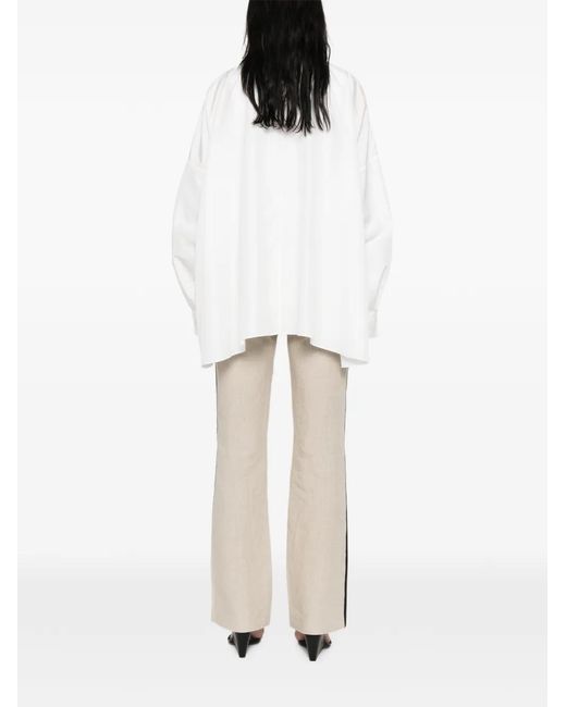 Norma Kamali White Collared Shirt