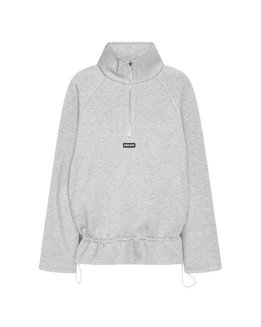 ROTATE BIRGER CHRISTENSEN White Sweat À Col Zippé