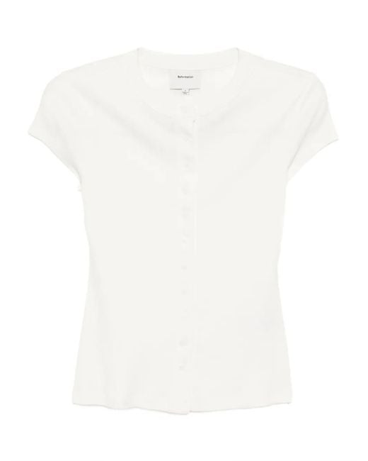 Reformation White Raelynn Top