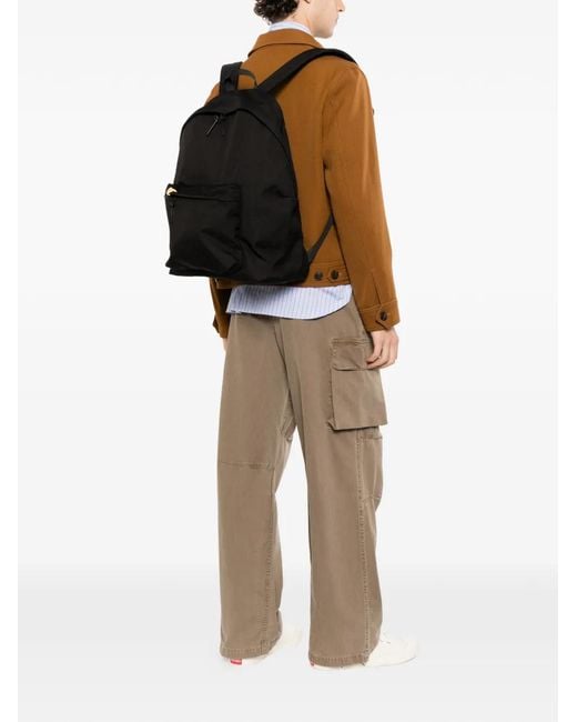 Visvim Black Logo-Patch Backpack for men