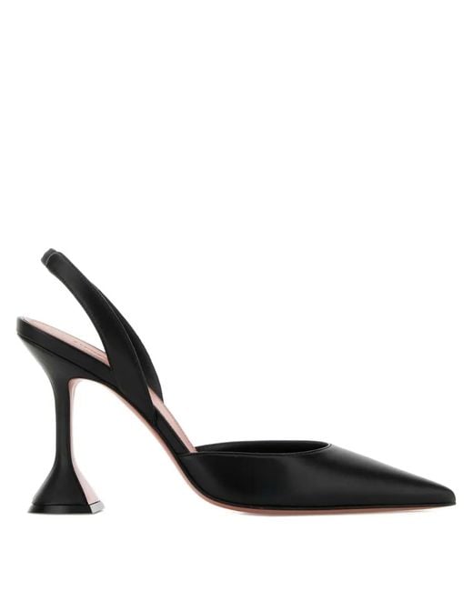 AMINA MUADDI Black 95Mm Holli Sling Leather Pumps
