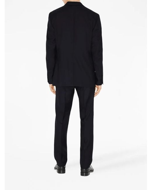 Burberry Black Notched-Collar Single-Breasted Blazer for men