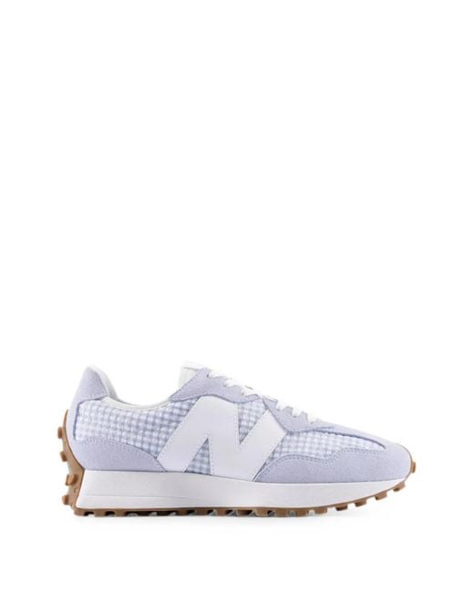 New Balance White 327 Sneakers