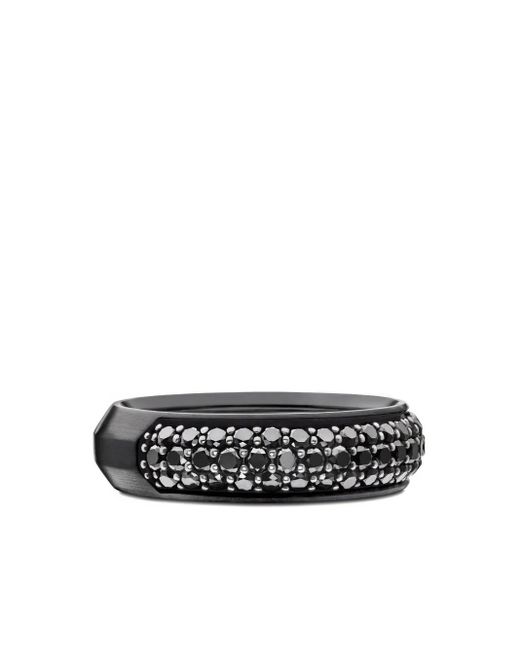 David Yurman White Titanium Diamond Ring for men