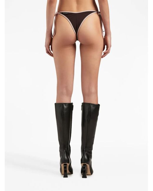 Palm Angels Brown V-line Bikini Bottom