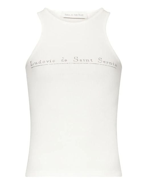 Top Con Borchie di Ludovic de Saint Sernin in White