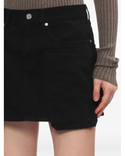 Helmut Lang Black Pockets Denim Mini Skirt