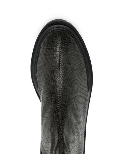 Senso Black Peyton III Schlangenledereffekt-Stiefel 50mm