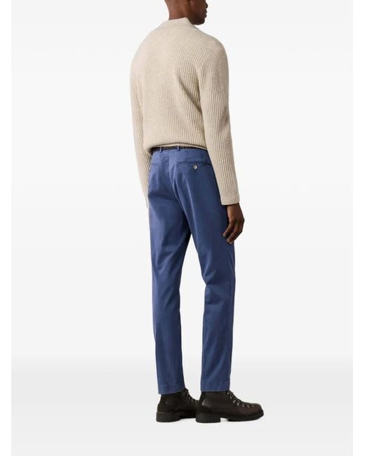 Hackett Blue Kensington Slim-Fit Chinos for men