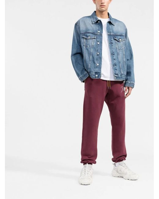 Rhude Logo-Embroidered Track Pants for men