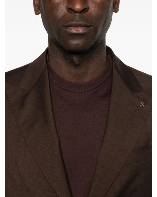 Tagliatore Brown Buttoned Suit for men