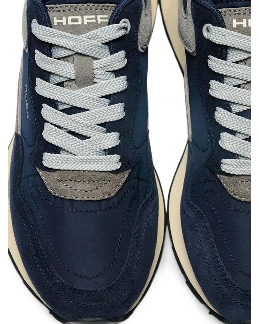 HOFF Blue City Panelled Suede-Trim Sneakers for men