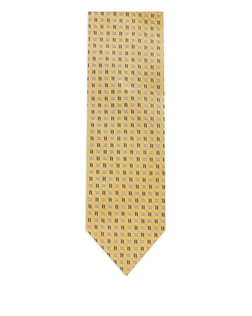 Corneliani Metallic Geometric-Pattern Tie for men