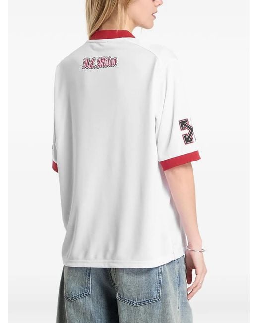 Off-White c/o Virgil Abloh White X Ac Milan T-Shirt