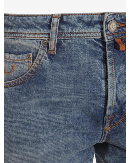 Jacob Cohen Jeans Met Gewassen Effect in het Blue voor heren