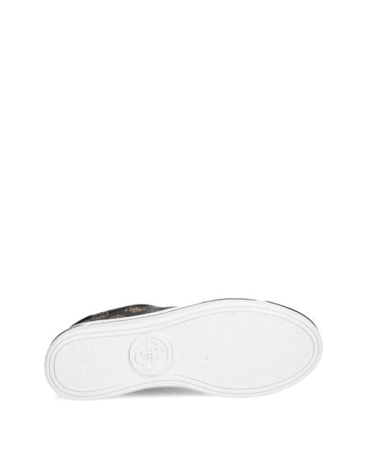 Guess Sneakers Met Monogram in het Black