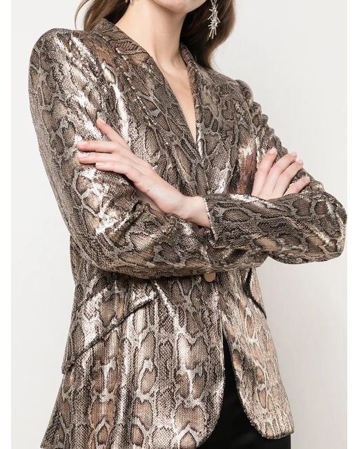 L'Agence Blazer Met Luipaardprint in het Brown
