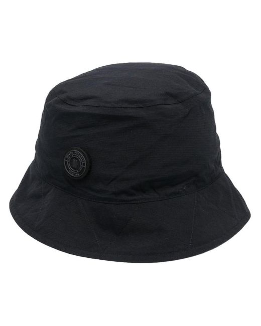 Norse Projects Waterproof Logo-plaque Bucket Hat in Black for Men | Lyst UK