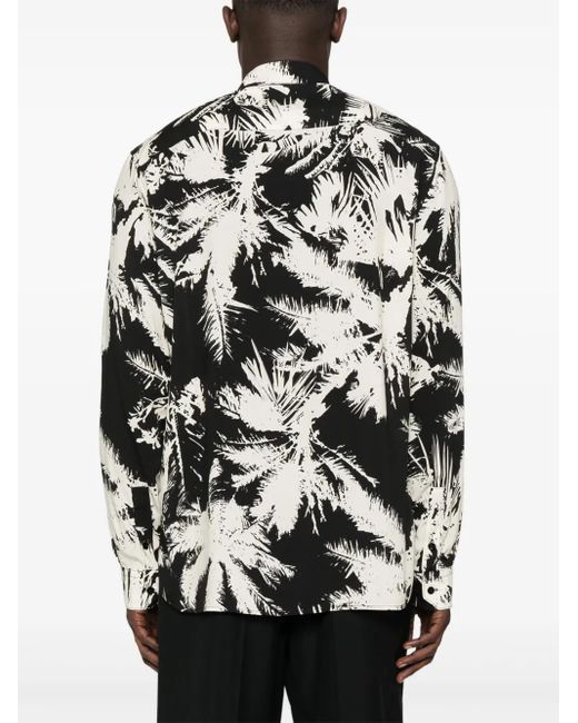 Chemise À Imprimé Abstrait Laneus pour homme en coloris Black