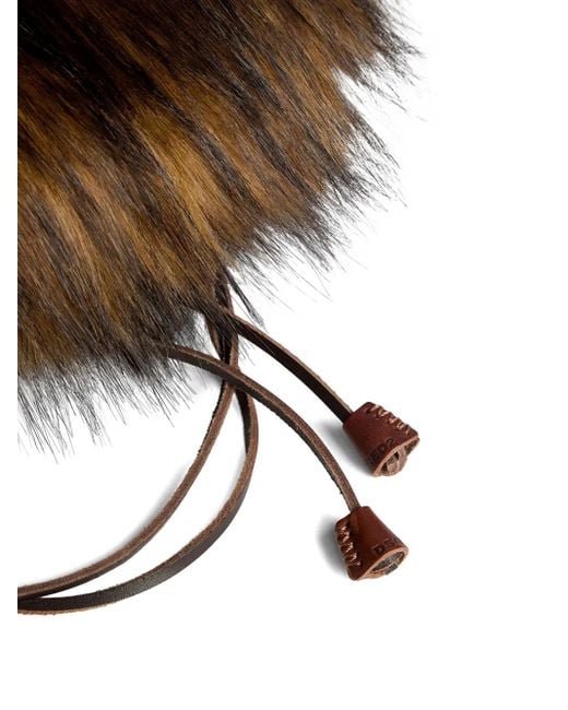 Gorro estilo cazador DSquared² de hombre de color Brown