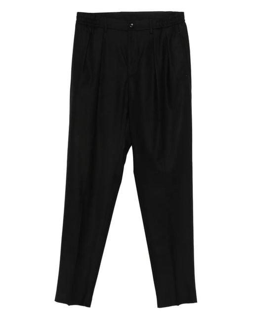 Pantalones Elásticos Tagliatore de hombre de color Black