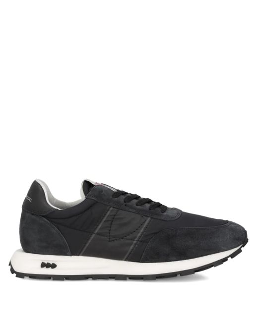 Philippe Model Black Tour Suede-Panelled Sneakers for men
