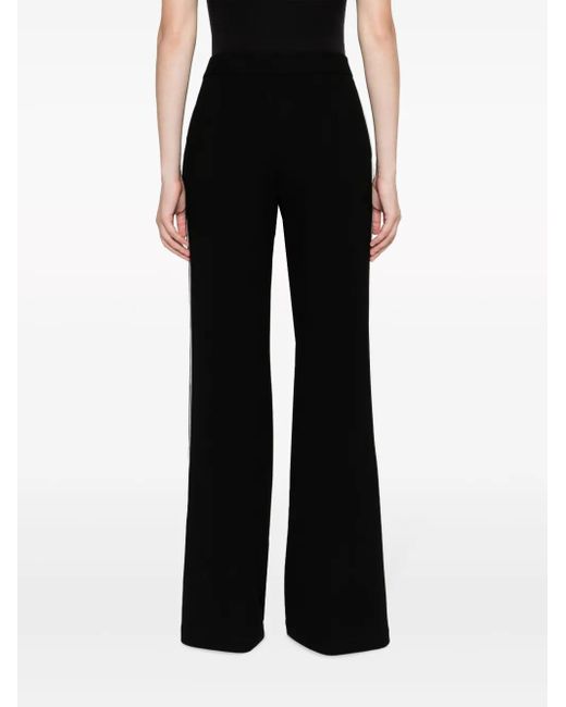 Tory Burch Black Striped Flared Trousers