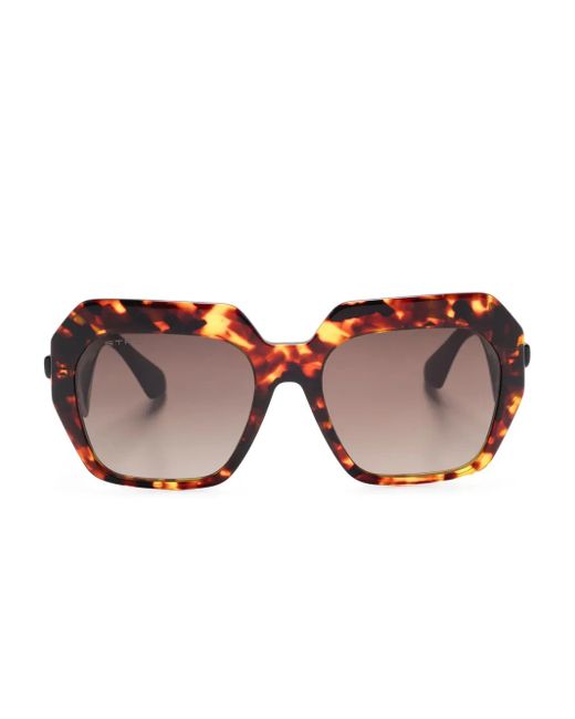 Etro Pink Geometric-Frame Sunglasses