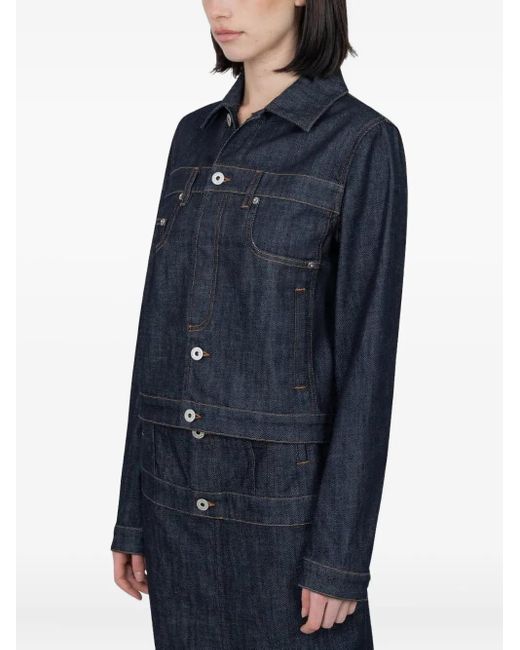 Jean Paul Gaultier Blue Trompe-L'Oeil Denim Jacket