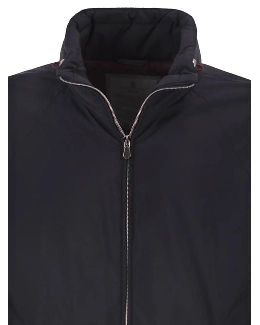 Brunello Cucinelli Blue Padded Jacket for men