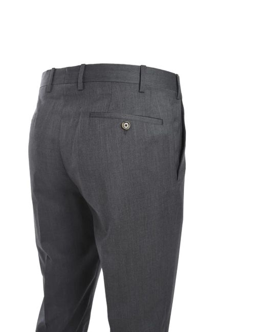 メンズ Lardini Tailored Wool Trousers Gray