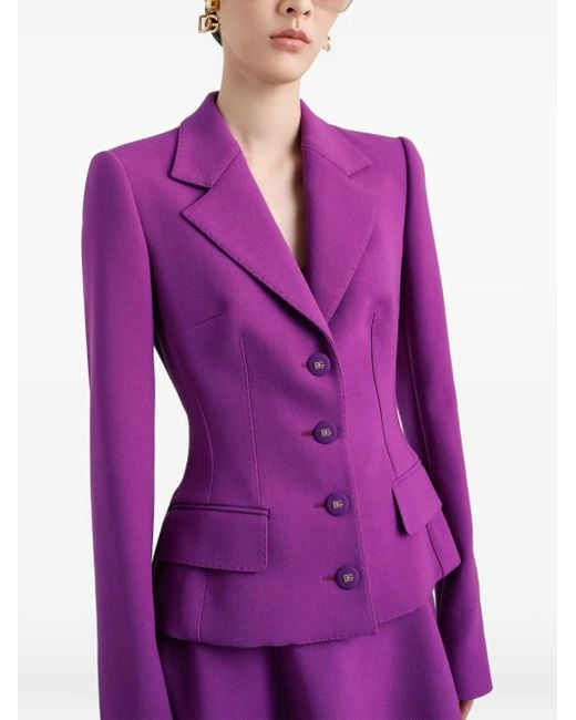 Dolce & Gabbana Purple 'Dolce' Blazer