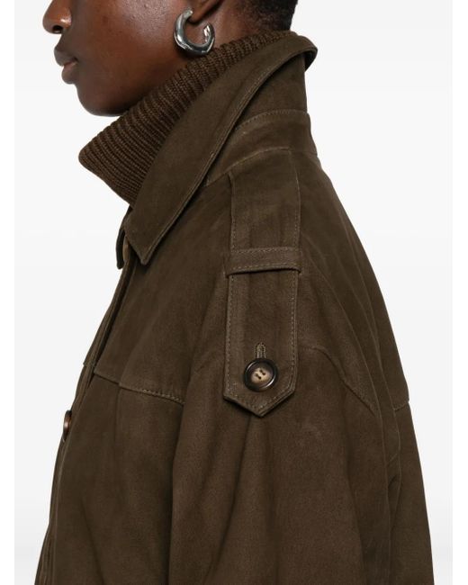 IRO Green Leather Jacket