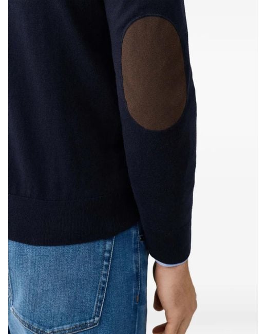 Pull À Col V Hackett pour homme en coloris Blue