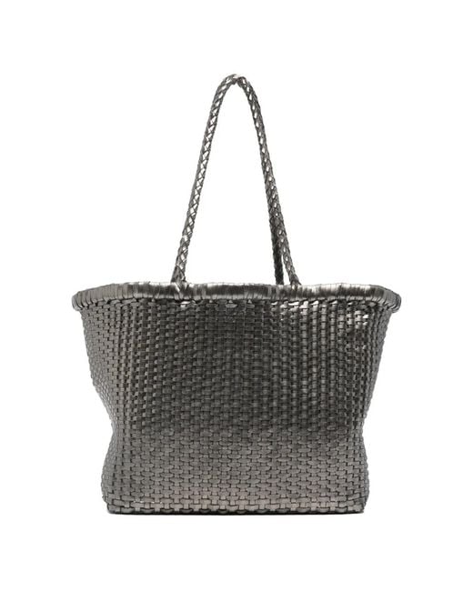 Dragon Diffusion Small Grace Basket Woven Braided Tote Bag in Gray | Lyst