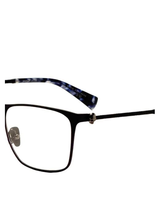 John Varvatos White Squared-Frame Glasses for men