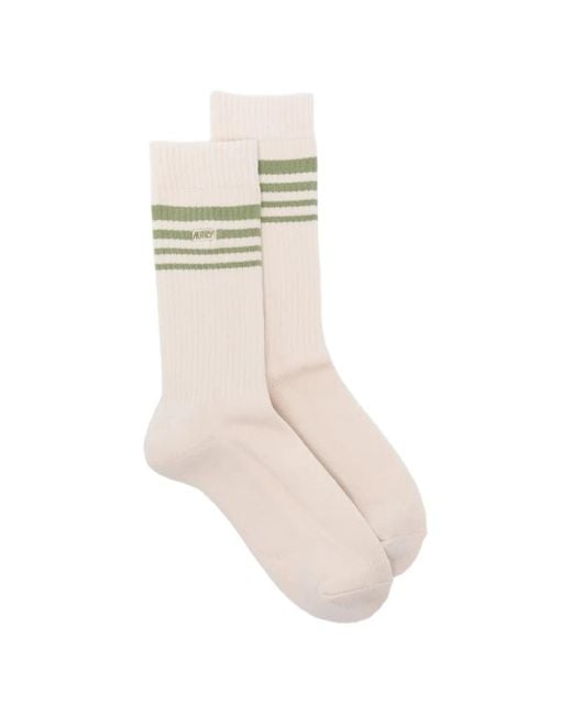 Autry White Stripes-Detail Socks for men