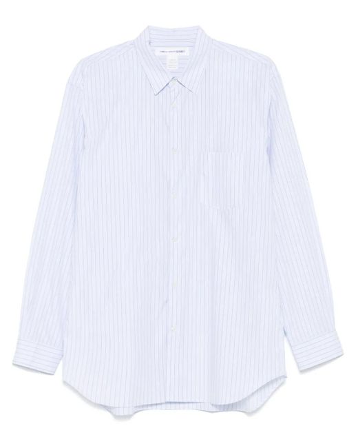 メンズ Comme des Garçons ストライプ シャツ White