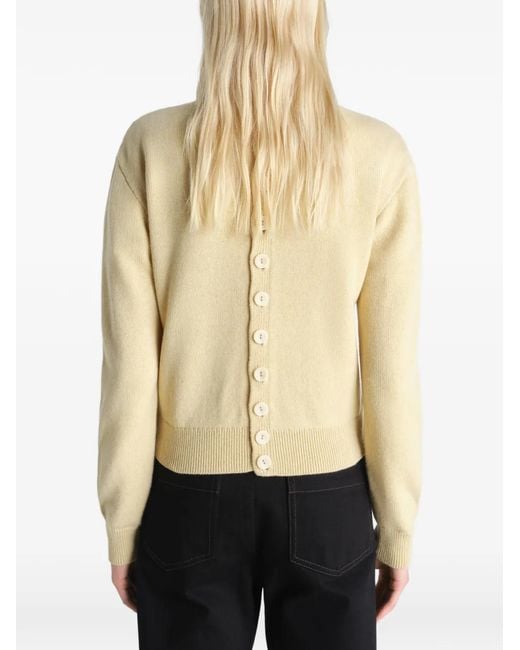 Lemaire Natural Buttoned Reversible Cardigan