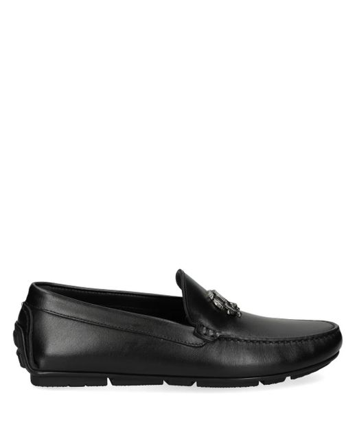 Roberto Cavalli Black Mirror Loafers for men