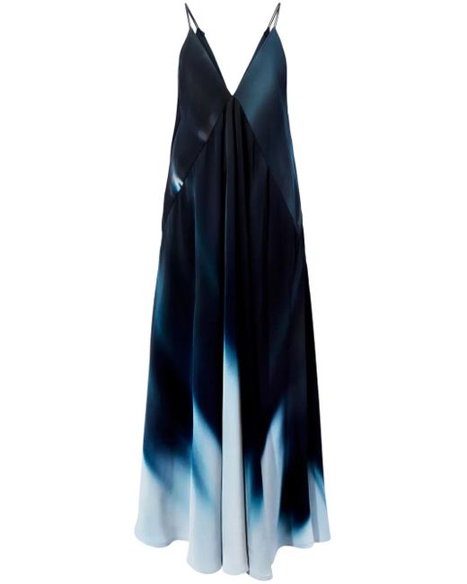 Proenza Schouler Blue Torres Gradient-Effect Maxi Dress