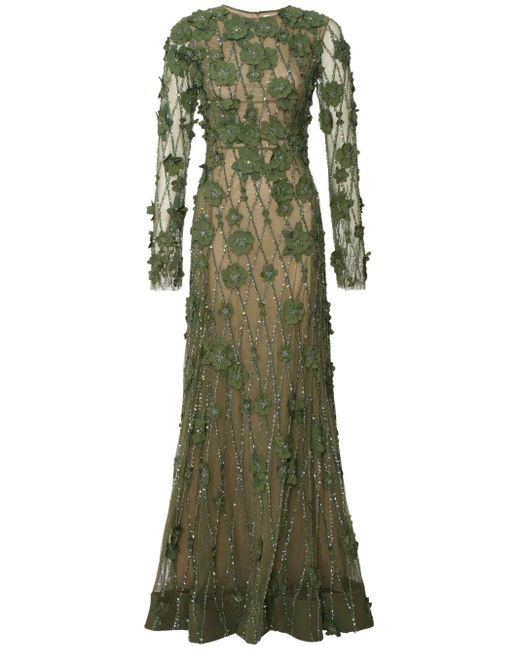 Rachel Gilbert Green Landon Gown Dress
