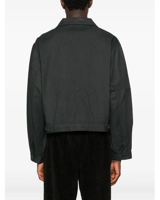 Lemaire Black Cotton Shirt Jacket for men