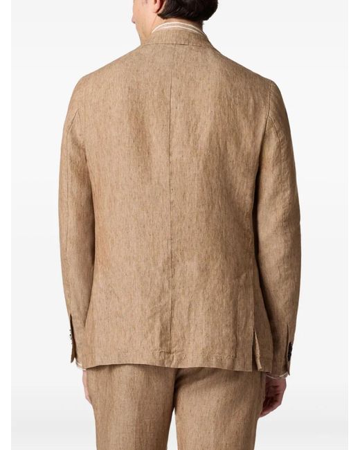 Brooks Brothers Natural Linen Single-Breasted Blazer for men